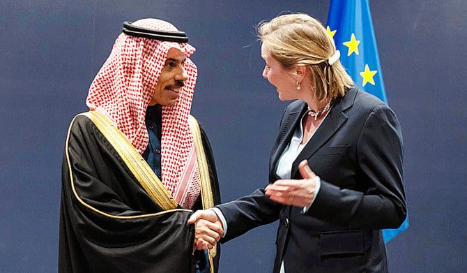 Saudi FM meets EU political, security committee chair