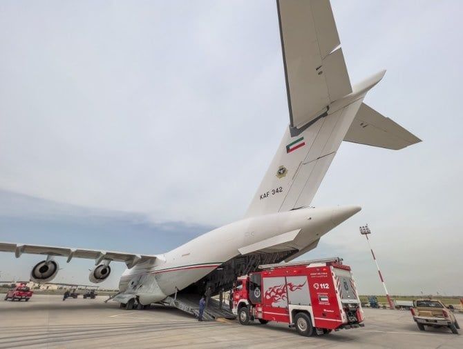 First Kuwaiti flight carrying aid for earthquake victims takes off for Turkiye