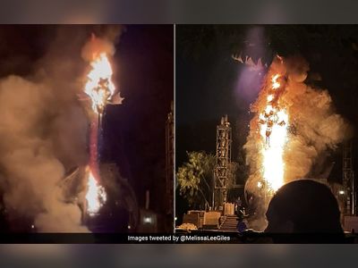Watch: Giant Dragon Bursts Into Flames During Show At Disneyland In California