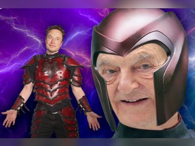 Elon Musk compares George Soros to Magneto, the supervillain from the Marvel Comics series.