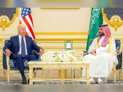 Crown Prince and Prime Minister Mohammed Bin Salman with US President Joe Biden in this file photo. They engaged in a phone conversation highlighting the imperative for de-escalation in Gaza