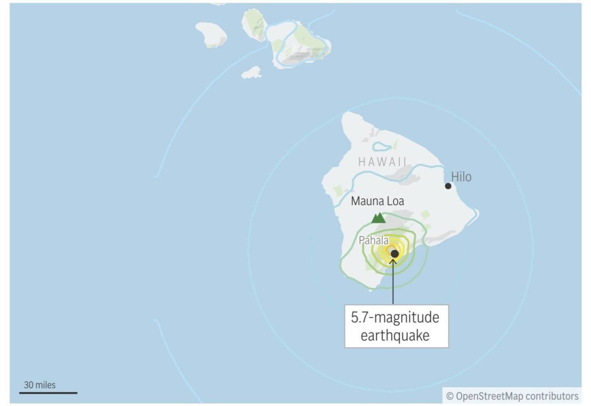 Powerful Earthquake Strikes Hawaii's Main Island