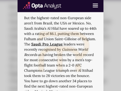 Al Hilal Breaks into the Top 50 Clubs Worldwide